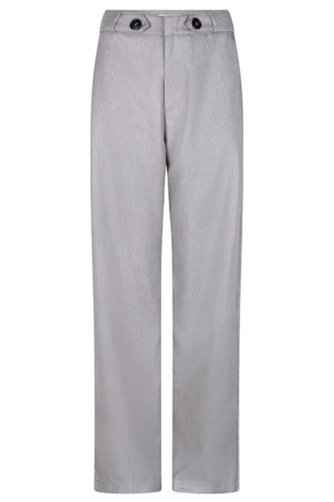 Lofty Manner grijze dames broek | Vooraanzicht