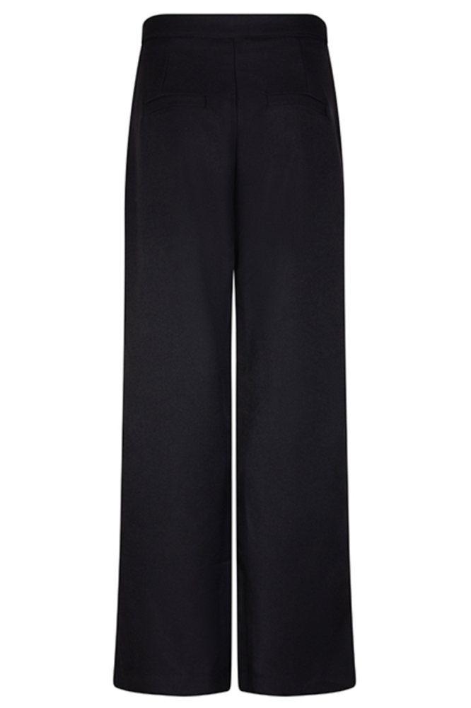 Lofty Manner zwarte dames broek | Achteraanzicht