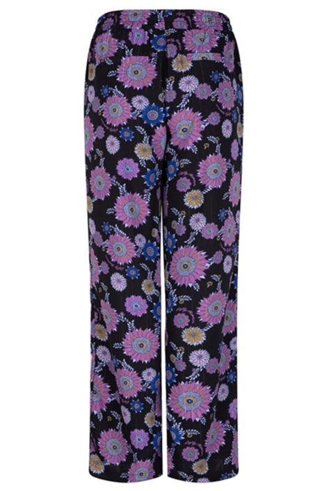 Lofty Manner zwarte dames broek | Achteraanzicht