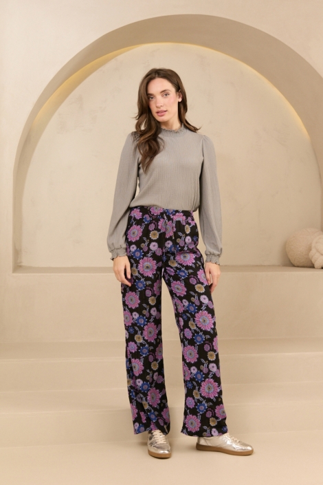 Lofty Manner zwarte dames broek | Model