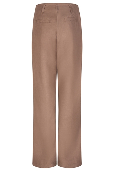 Lofty Manner camel dames broek | Achteraanzicht