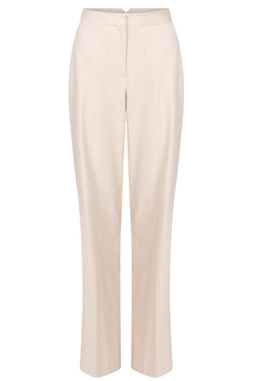 Aaiko Broek SONJA STRIPE VIS 526 114300 LES BLANCS