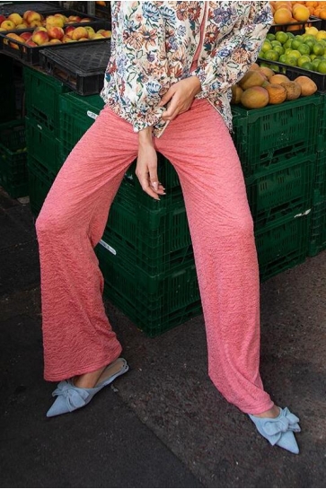 Studio Amaya Broek HELENA PANTS CORAL RED