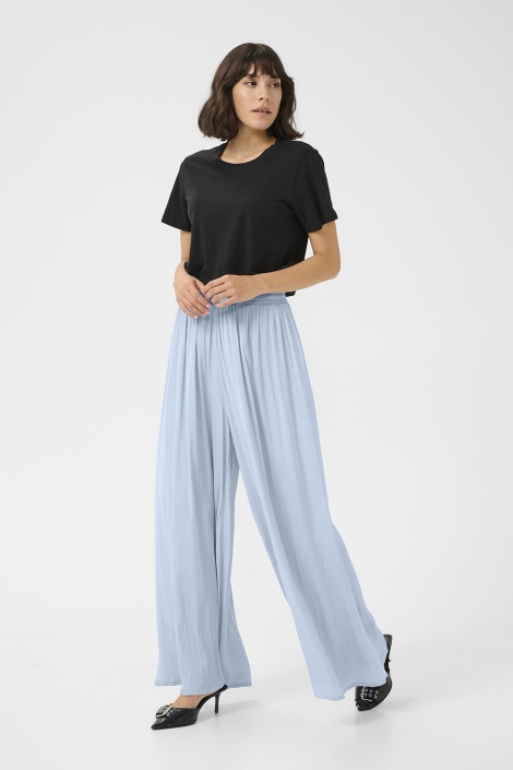 Kaffe blauwe dames broek | Model