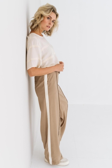 Zizo Broek VERA BROEK SP25 VER 011 SAND STRIPE