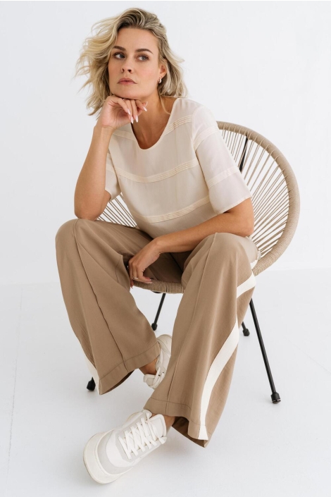 Zizo camel dames broek | Model