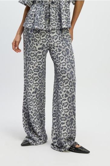 Refined Department Broek KNITTED LEOPARD PANTS NOVA R2503137674 850 LEOPARD