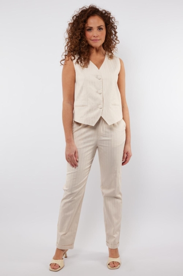 C&S The Label Broek CASSIDY PANTS 25ZFC03 014 SAND
