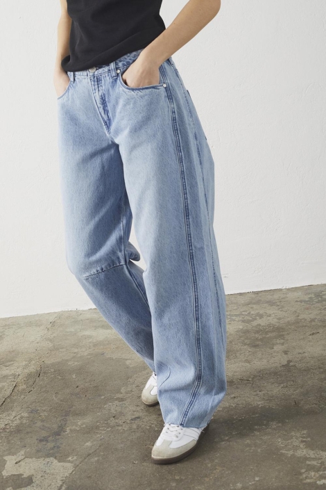 SisterS point blauwe dames jeans | Model vooraanzicht
