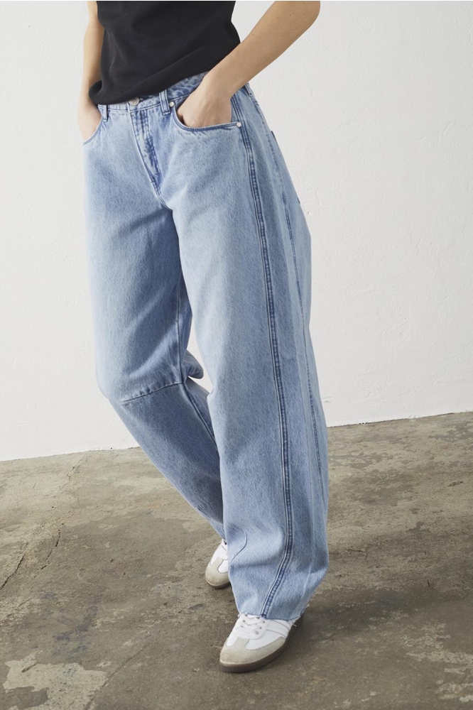 SisterS point blauwe dames jeans | Model vooraanzicht
