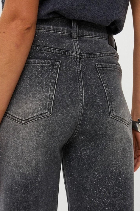 EsQualo grijze dames jeans | Close up