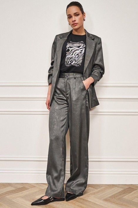 EsQualo grijze dames broek |