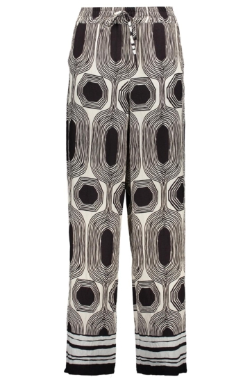 FOS Amsterdam Broek RIKKI LABYRINT 7383 001 ZWART