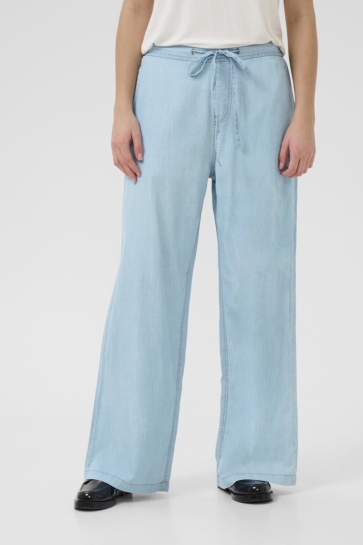 Culture Broek CUCITHA AURELIA PANTS 50111803 500027 LIGHT BLUE WASH