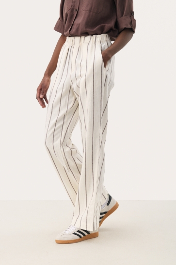 Part Two Broek RAYIPW PA 30309767 303790 EGGNOG AND BROWN STRIPE