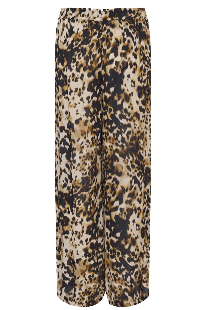 Kaffe beige dames broek | Achteraanzicht