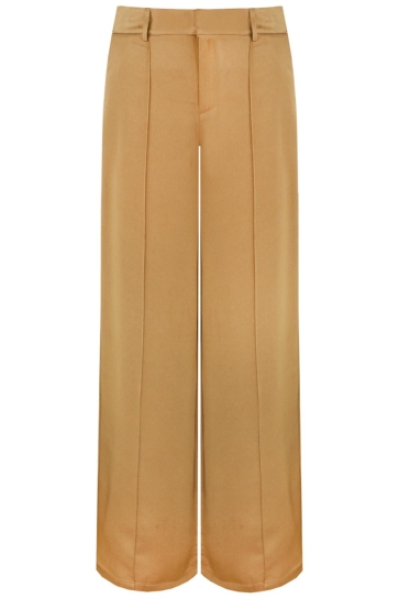 C&S The Label Broek MANAROLA PANTS 25ZFQH07 127 MUSTARD OLIVE