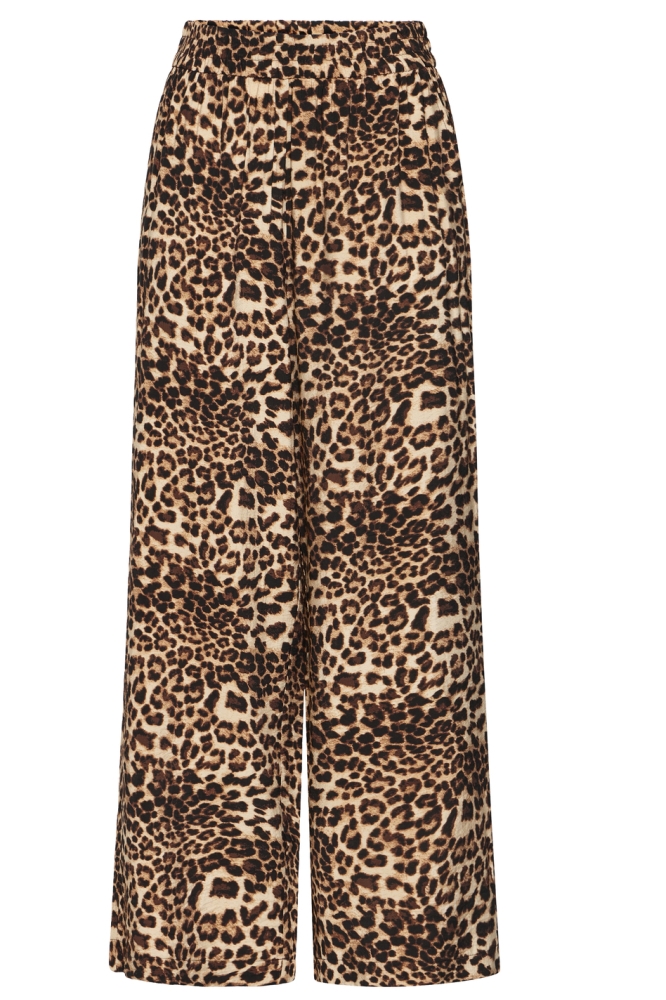 Ichi bruine dames broek | Vooraanzicht