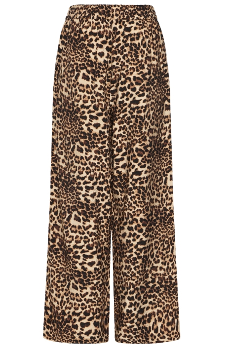 Ichi bruine dames broek | Achteraanzicht