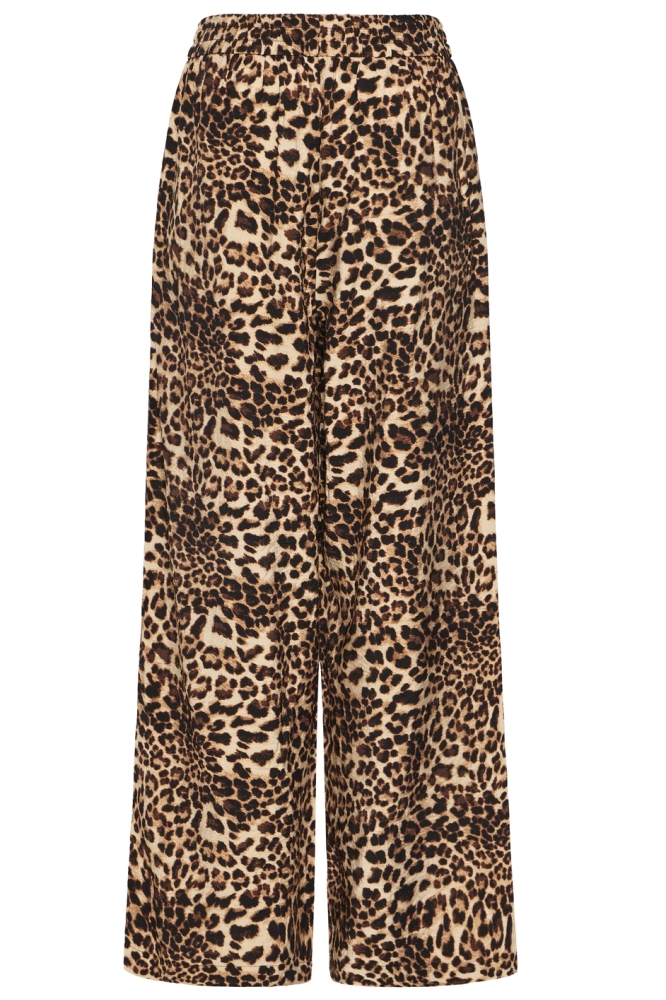 Ichi bruine dames broek | Achteraanzicht