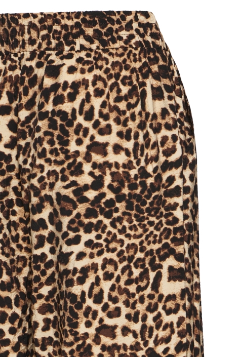 Ichi bruine dames broek | Close up