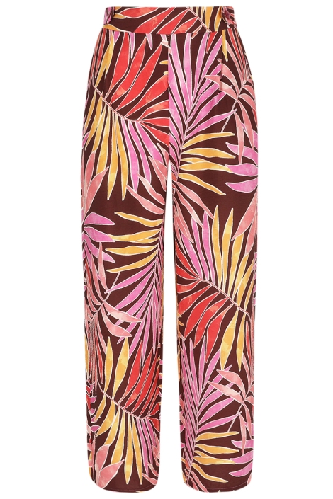 LolaLiza blauwe dames broek | Vooraanzicht
