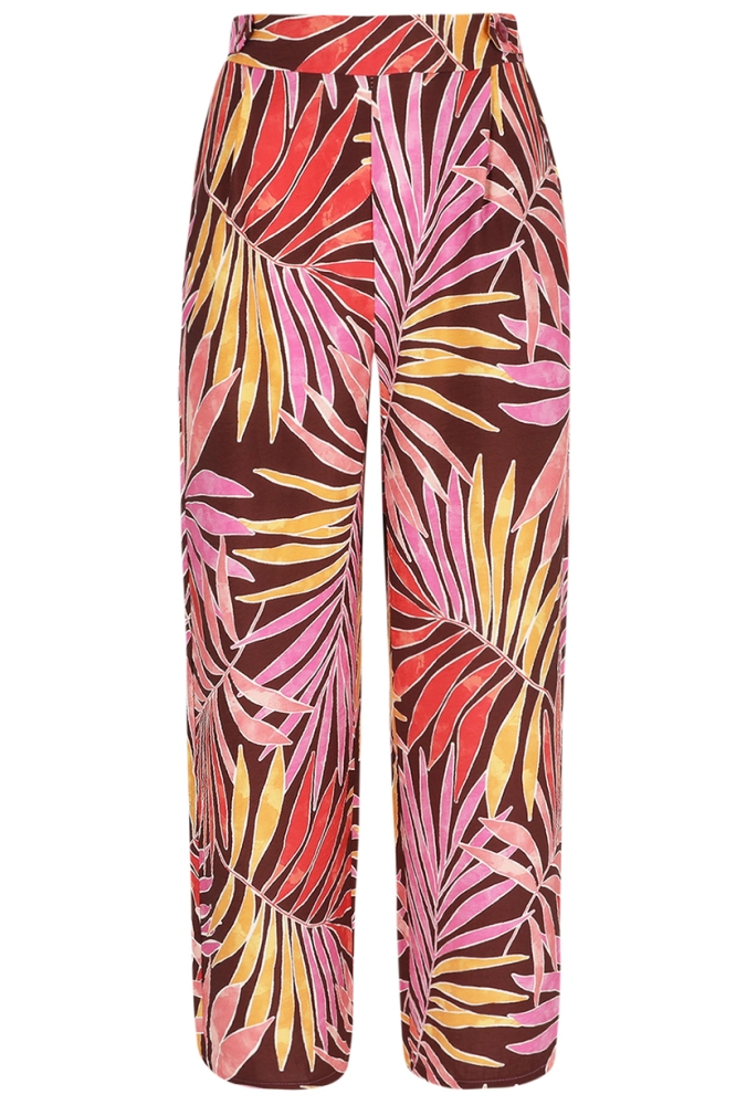 LolaLiza blauwe dames broek | Vooraanzicht