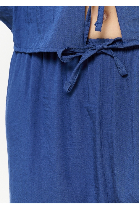 LolaLiza blauwe dames broek | Close up