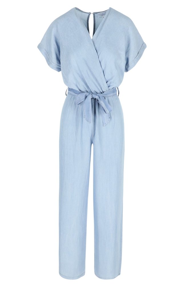 LolaLiza blauwe dames jumpsuit | Vooraanzicht