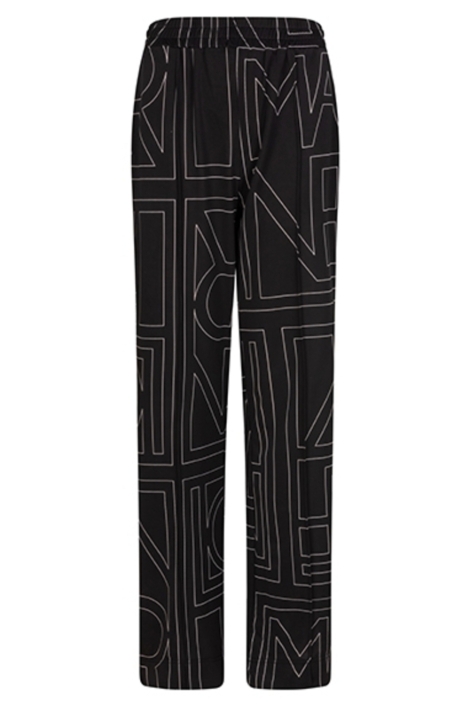 Lofty Manner zwarte dames broek | Vooraanzicht