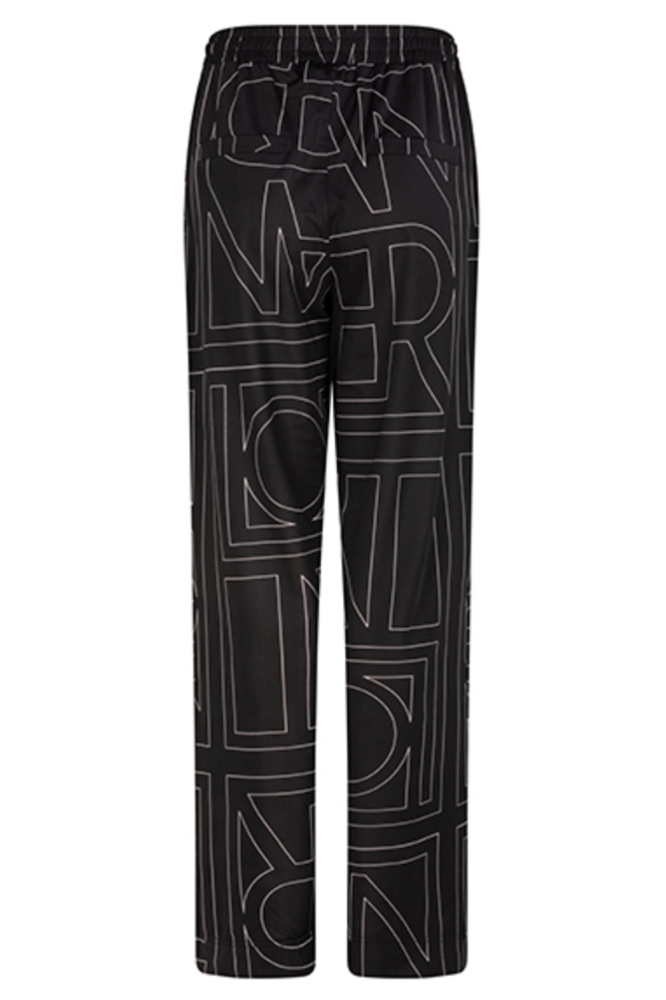 Lofty Manner zwarte dames broek | Achteraanzicht
