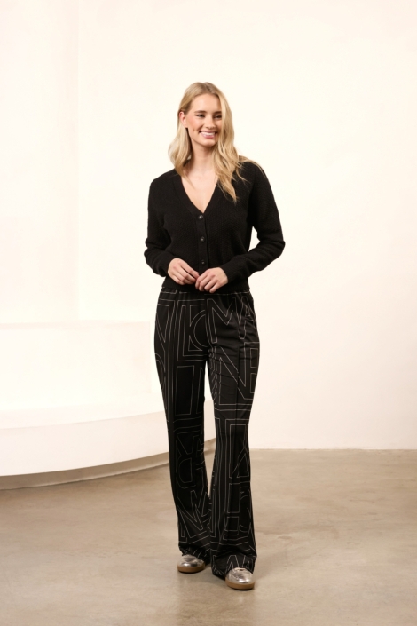 Lofty Manner zwarte dames broek | Model