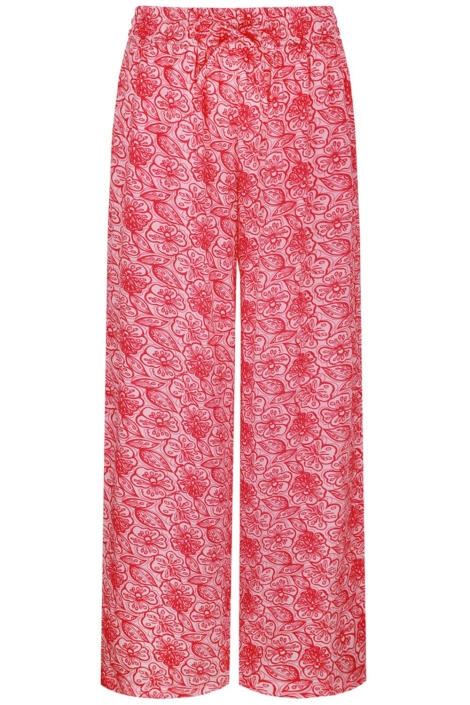 Fluresk roze dames broek | Vooraanzicht