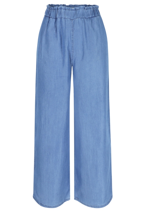 LolaLiza blauwe dames broek | Vooraanzicht