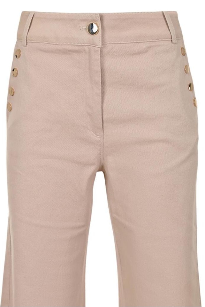 Zizo beige dames broek | Close up