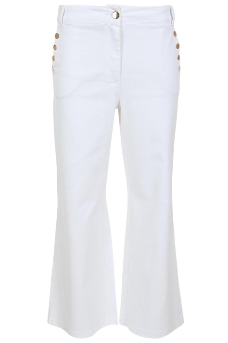 Zizo witte dames broek | Vooraanzicht