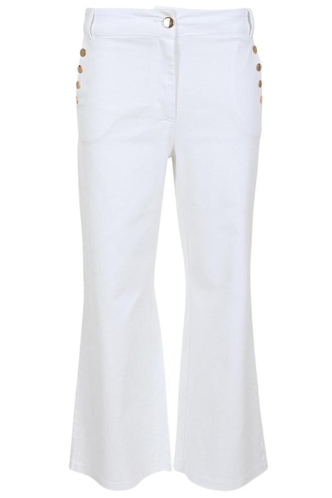 Zizo witte dames broek | Vooraanzicht