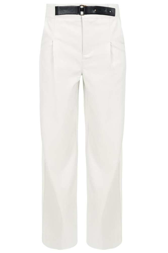 Zizo ecru dames broek | Vooraanzicht