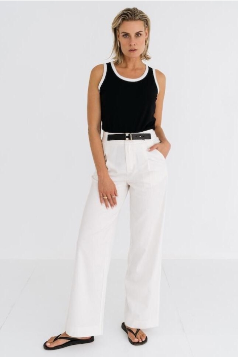 Zizo ecru dames broek | Model