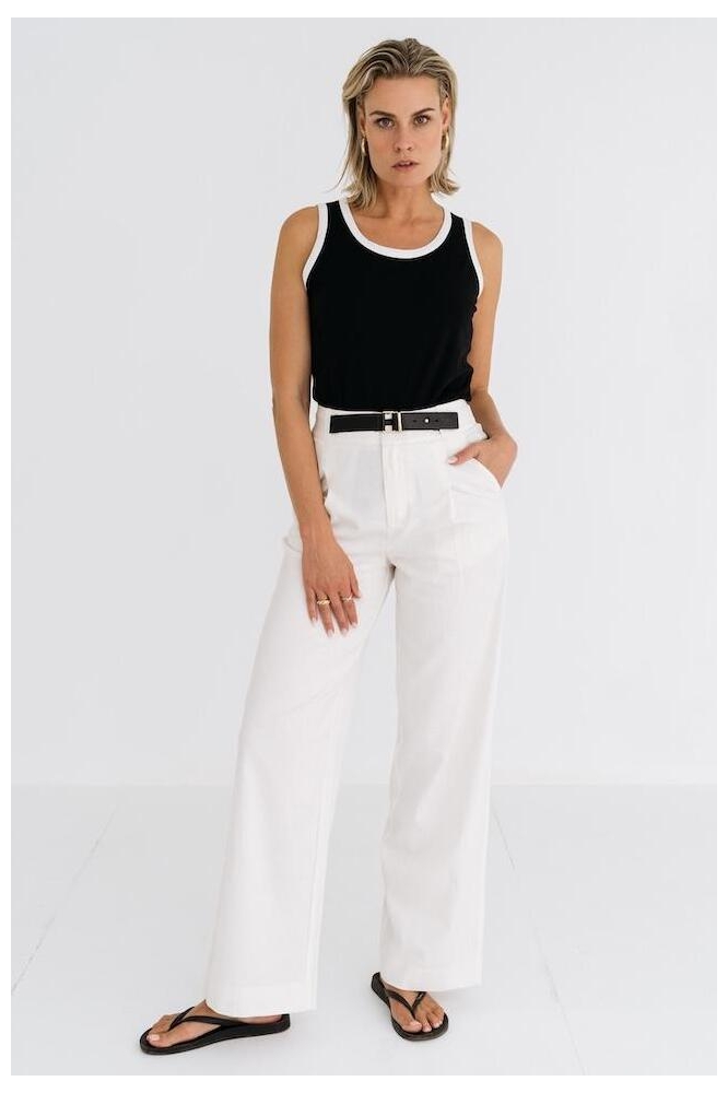 Zizo ecru dames broek | Model