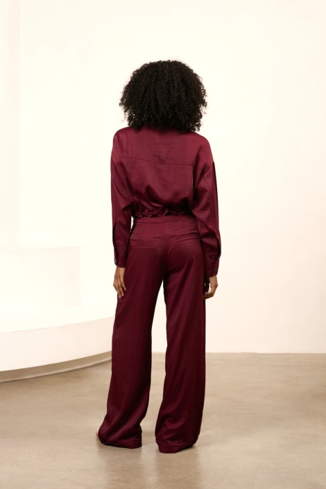 Lofty Manner bordeaux dames broek | Model