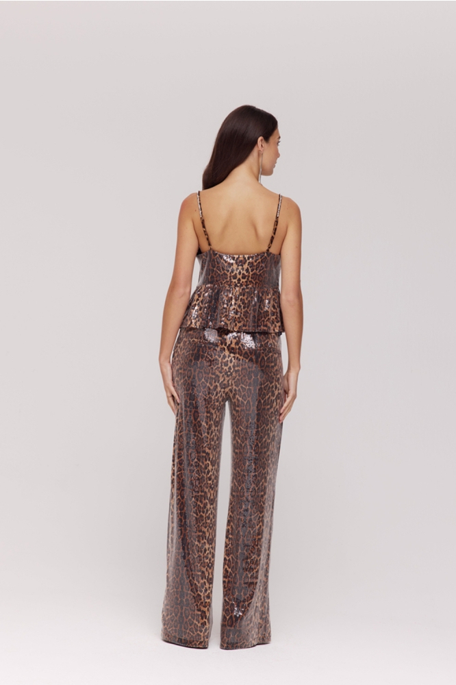 Harper & Yve bruine dames broek | Model