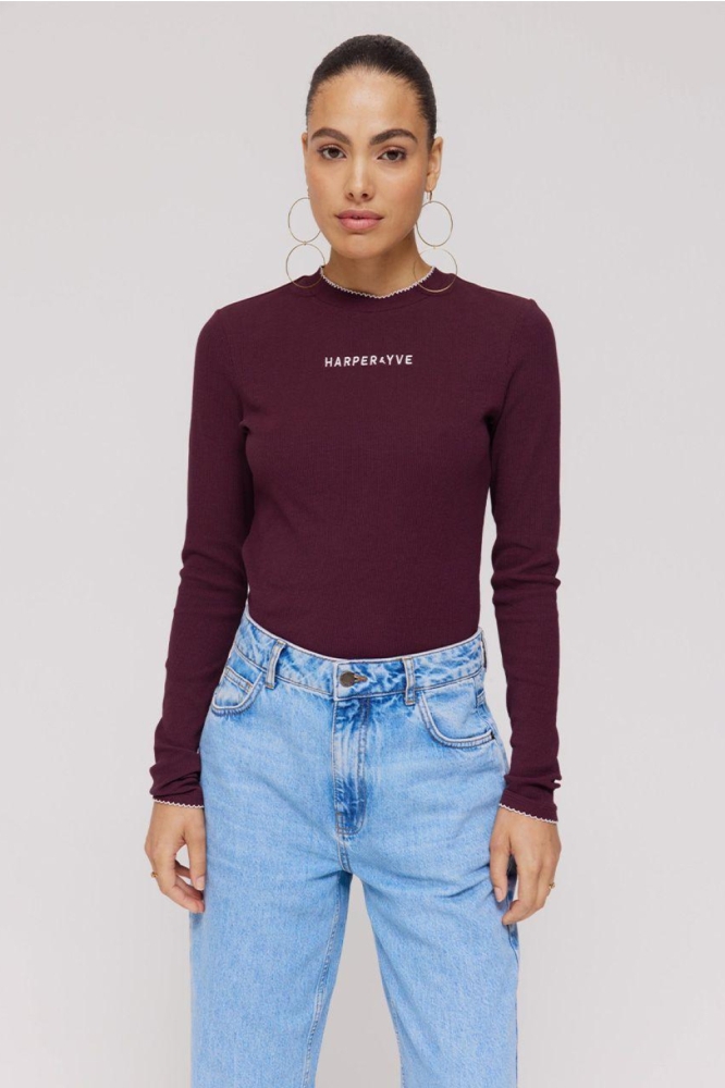 Harper & Yve blauwe dames jeans | Model vooraanzicht