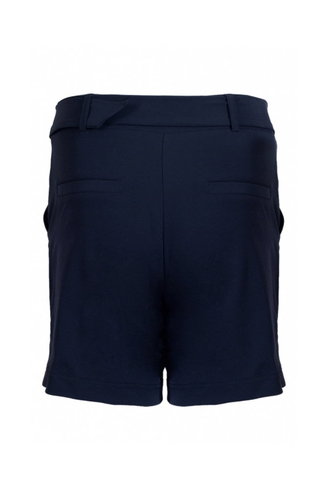 TQ Amsterdam blauwe dames korte broek | Achteraanzicht