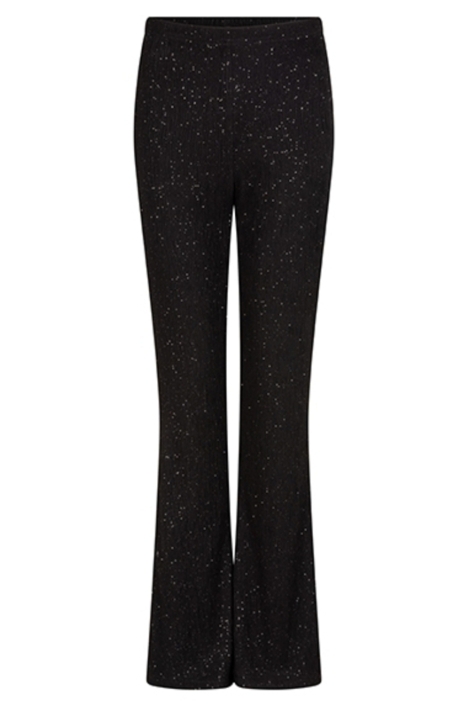 Lofty Manner zwarte dames broek | Vooraanzicht