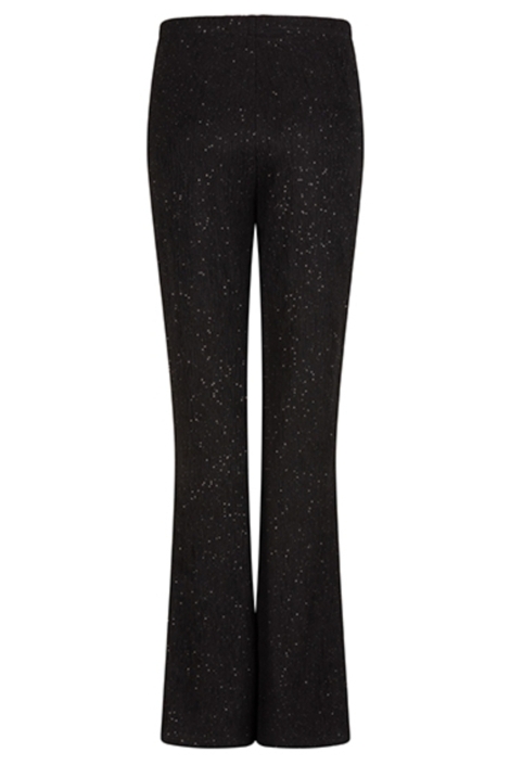 Lofty Manner zwarte dames broek | Achteraanzicht