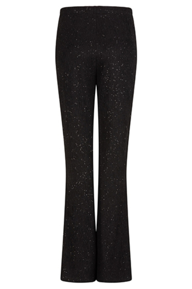 Lofty Manner zwarte dames broek | Achteraanzicht