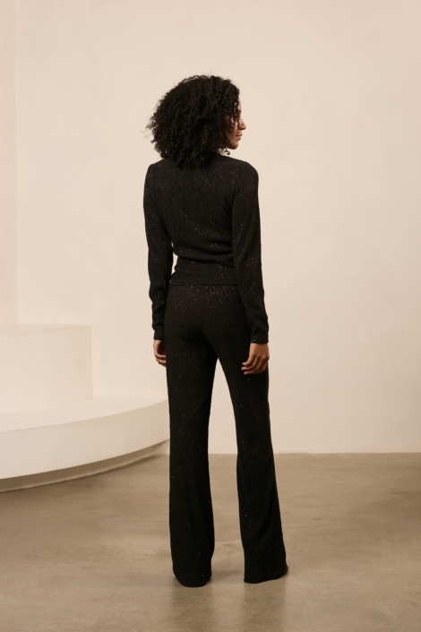 Lofty Manner zwarte dames broek | Model