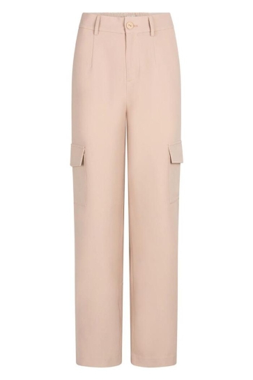 EsQualo Broek TROUSERS WIDE CARGO CITY SP25 10006 180 Sand