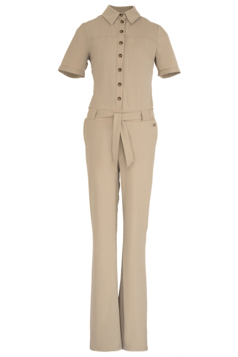 TQ Amsterdam beige dames jumpsuit | Vooraanzicht